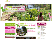 Tablet Screenshot of jardins-panoramiques-limeuil.com